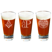 Personalized Masonic & OES Firing Glass